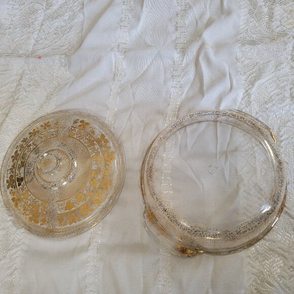 VTG 50s GEORGES BRIARD Fire King CHAFING DISH/CASSEROLE SERVING MCM - Picture 9 of 14